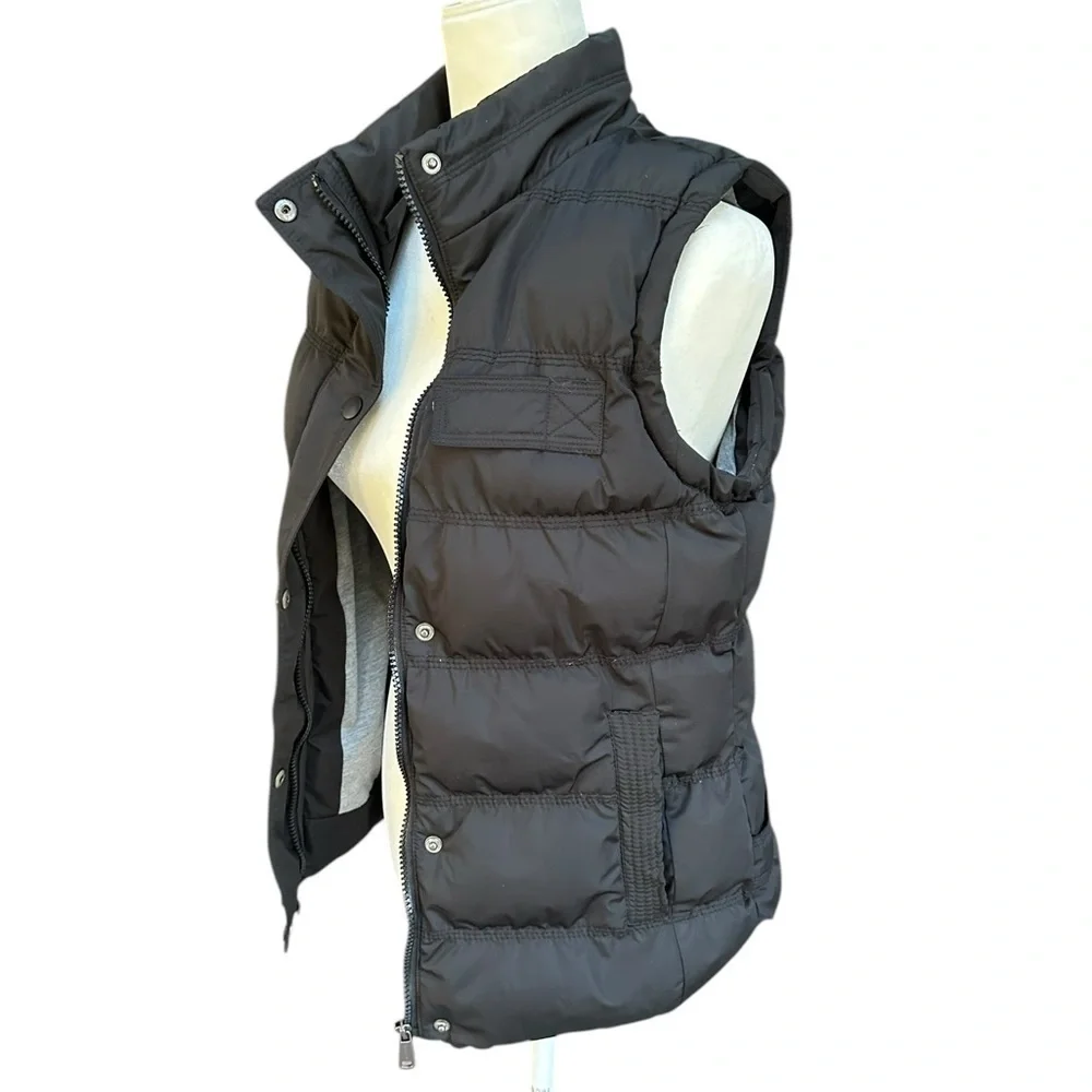 Women’s Black Insulated Puffer Vest Small Outdoor Casual Winter